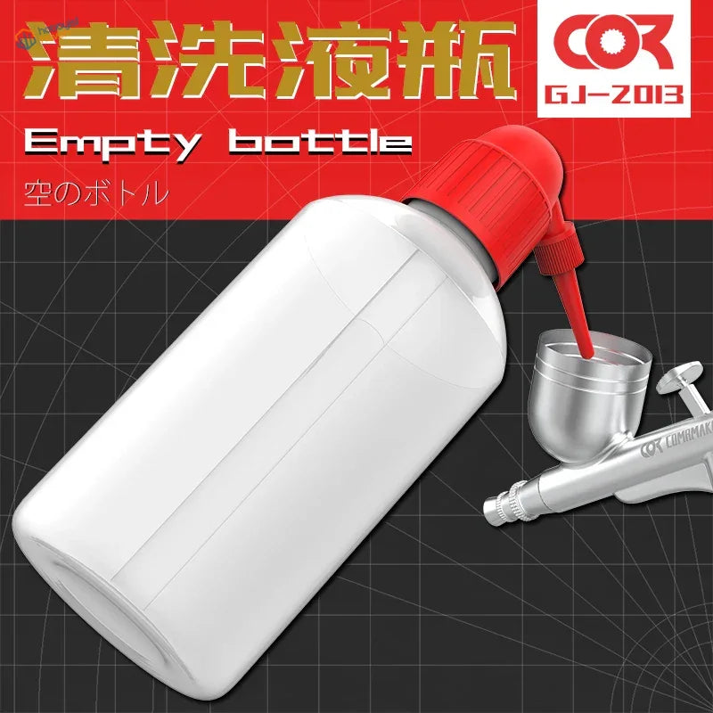 White Cor Gj-2013 airbrush cleaning bottle with red nozzle