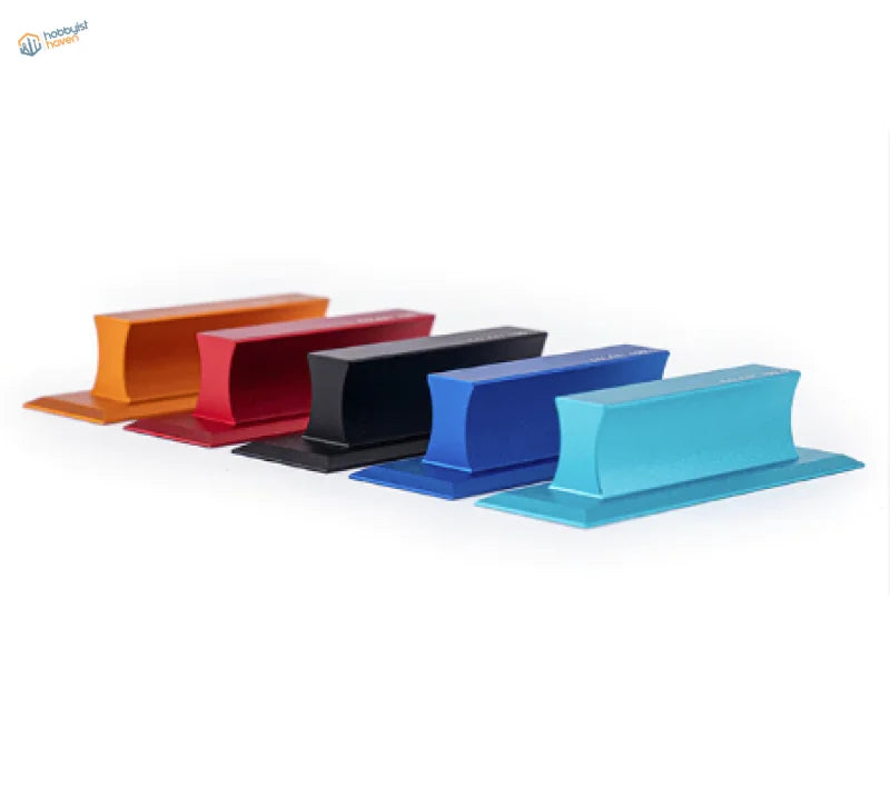 Set of five colorful aluminum alloy polishing tool desk organizers