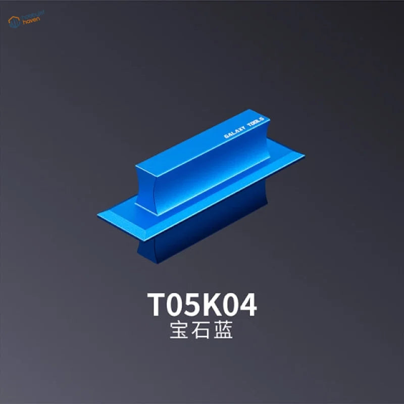 Blue metallic galaxy t05k04 rail guide on aluminum alloy polishing tool
