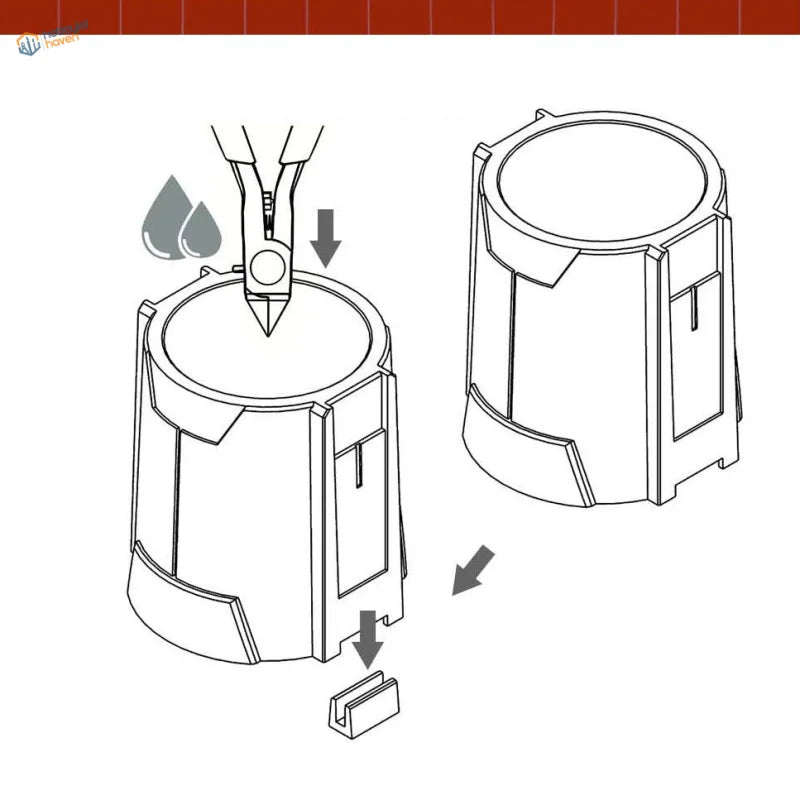 Anti-rust storage for precision hobby tools: hexagonal ridged cylindrical container