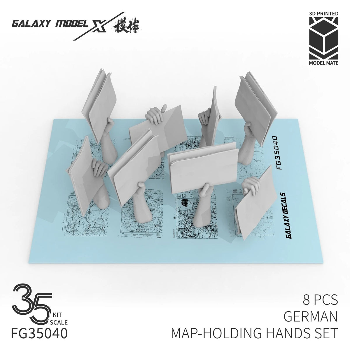 Galaxy Model FG35040 1/35 Allemand tenant une carte