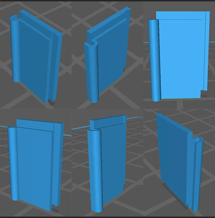 1/35 scale model roof tiles for dioramas