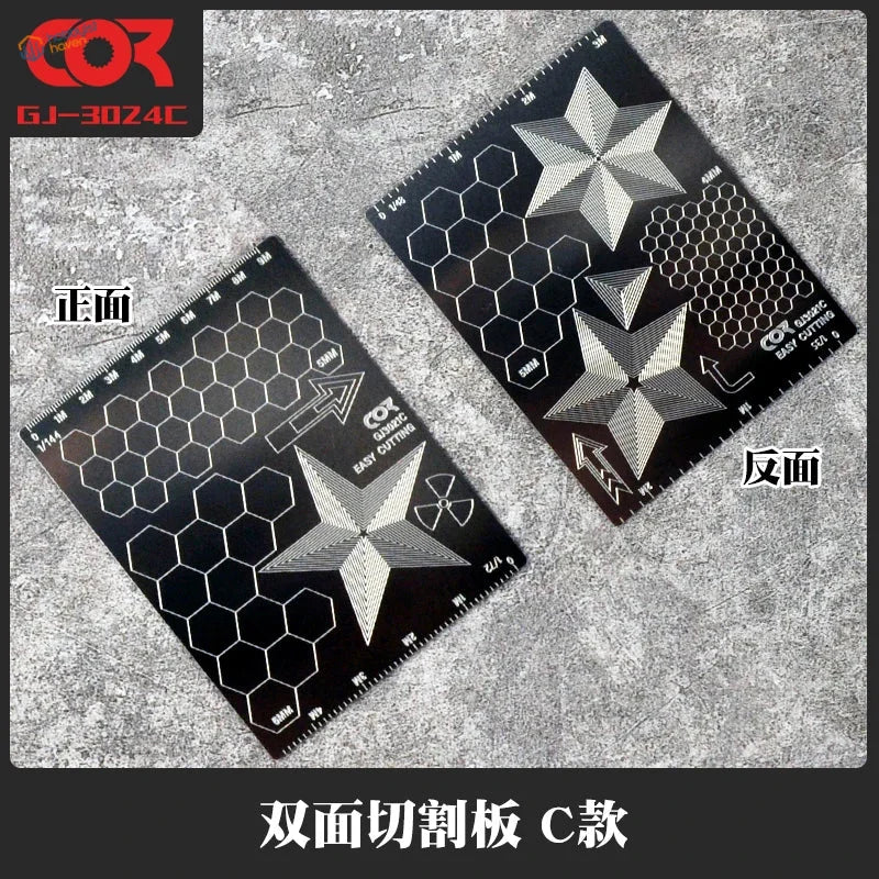 Cormake GJ-3024C black double-sided precision hobby tools template
