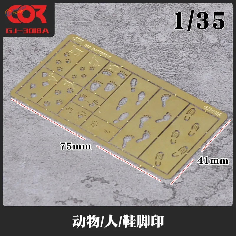 Cormake scenery effects stencils with gold tiny details animal prints