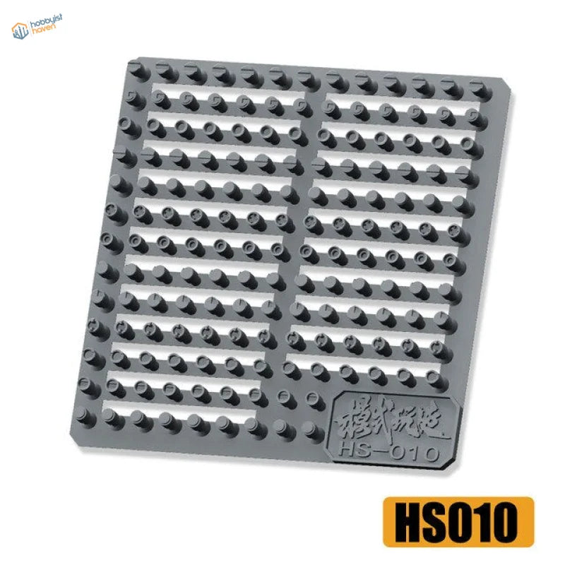 Gray Lego baseplate for detailing parts and scale modeling tools