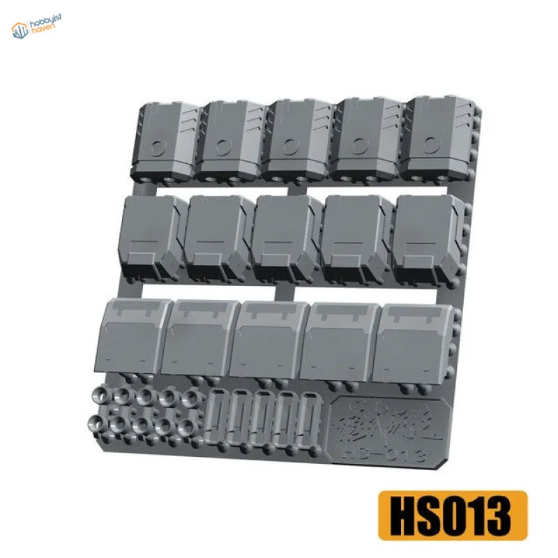 Gray plastic detailing parts for Gunplas, 28 models, scale modeling tools