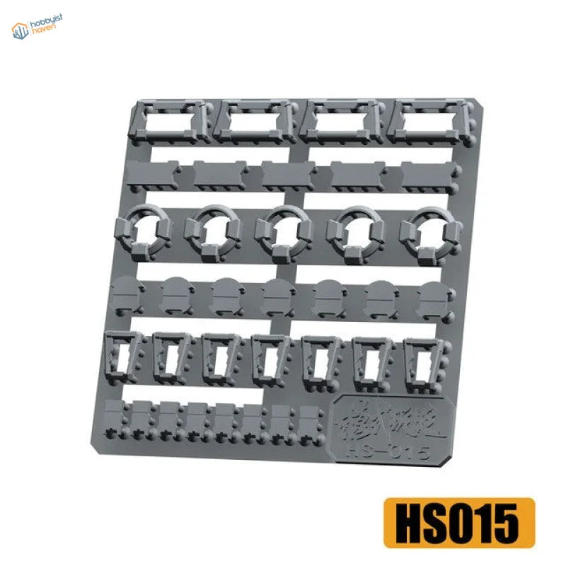 Gray plastic detailing parts mold plate for Gunplas scale modeling tools