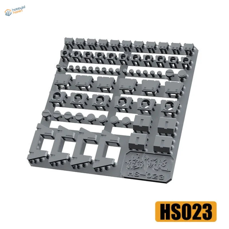 Gray HS-023 detailing parts plate for Gunpla model building tools