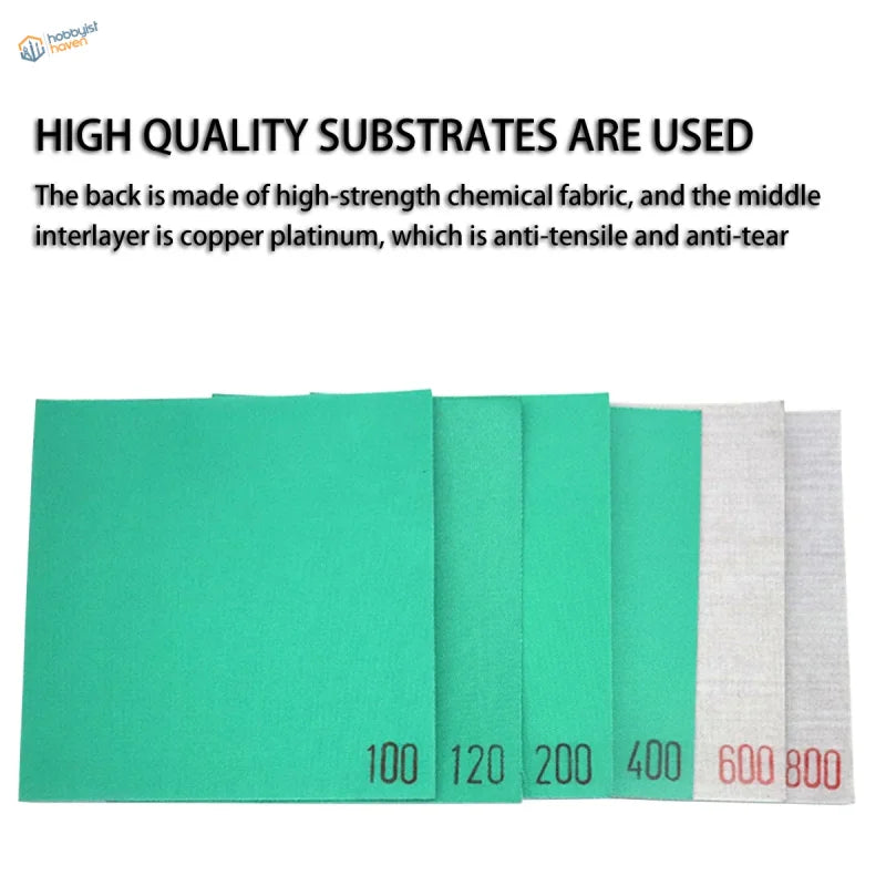 Diamond emery cloth sanding sheets for resin and metal models