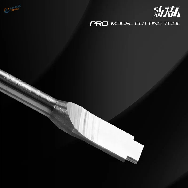 Double-sided professional tungsten scraper with silver polished blade and textured handle for panel lines