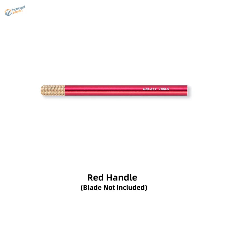 Double-sided professional tungsten scraper with red-handled galaxy tool and gold grip for panel lines