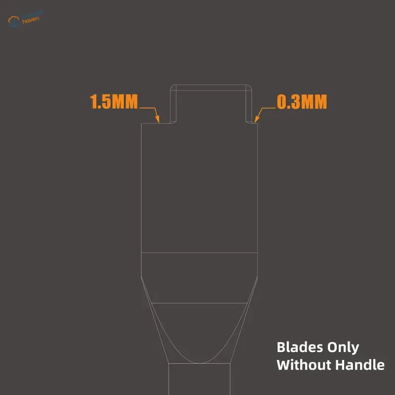 Double-sided professional tungsten scraper blades: 1.5mm and 0.3mm widths for panel lines