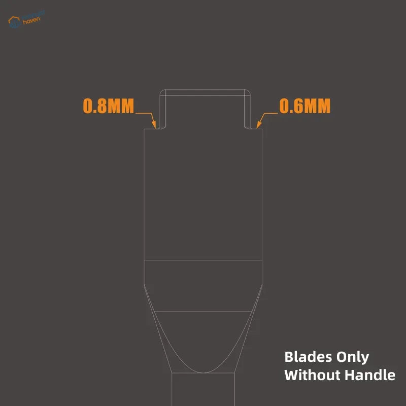 Double-sided professional tungsten scraper black plastic blades 0.8mm 0.6mm panel lines