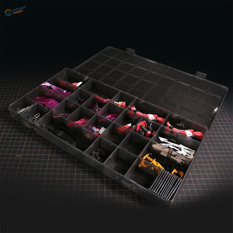 DSPIAE 36 spaces modular storage box with colorful Lego-like pieces