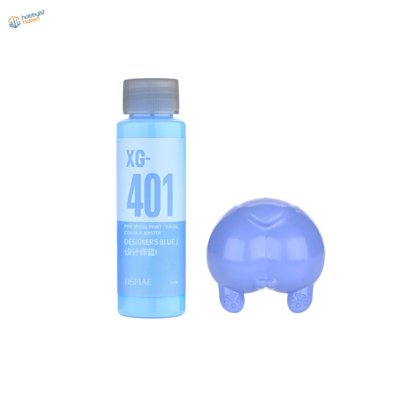DSPIAE 50ml pre-mixed acrylic paint XG-401 Designers Blue 1 bottle