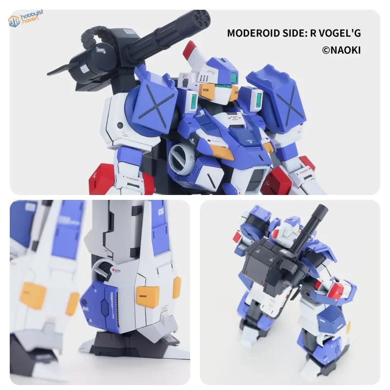 DSPIAE pre-mixed acrylic paint with blue white red robot model kit