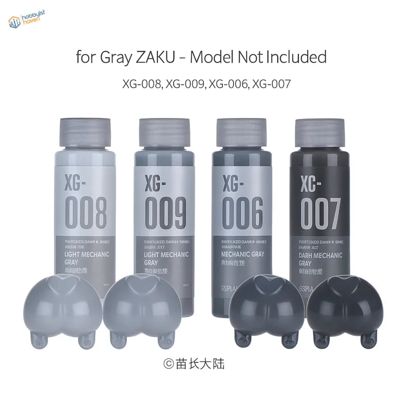 DSPIAE 50ml pre-mixed acrylic paints for gray Zaku model kits