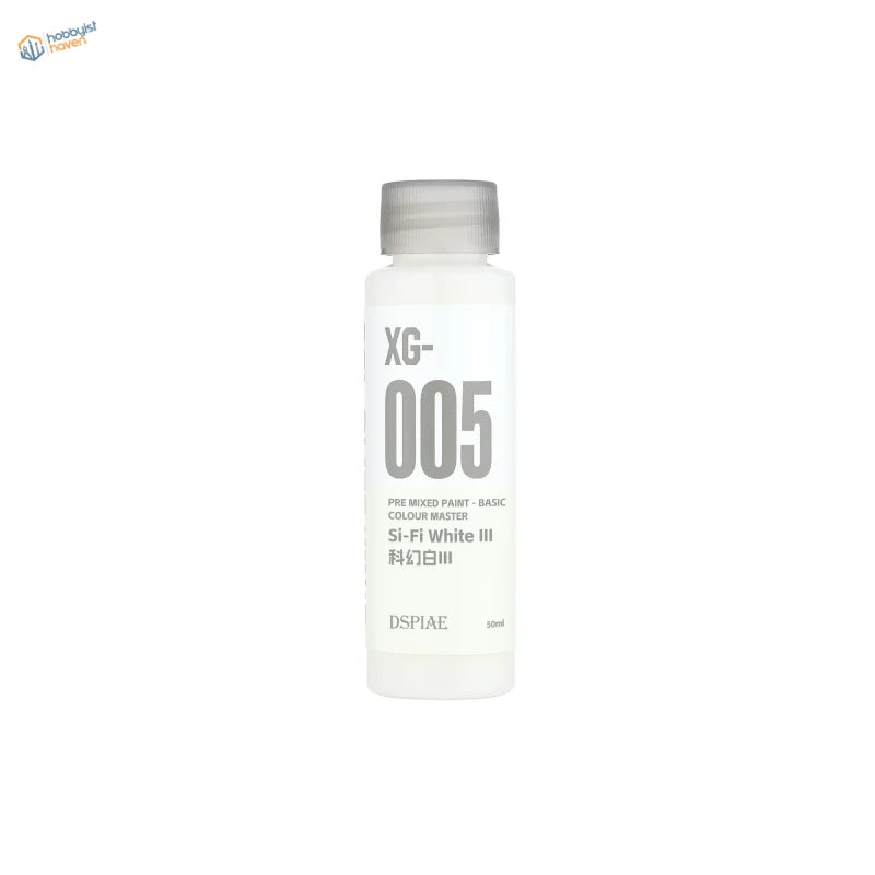 DSPIAE xg-005 sci-fi white iii 50ml pre-mixed acrylic paint bottle