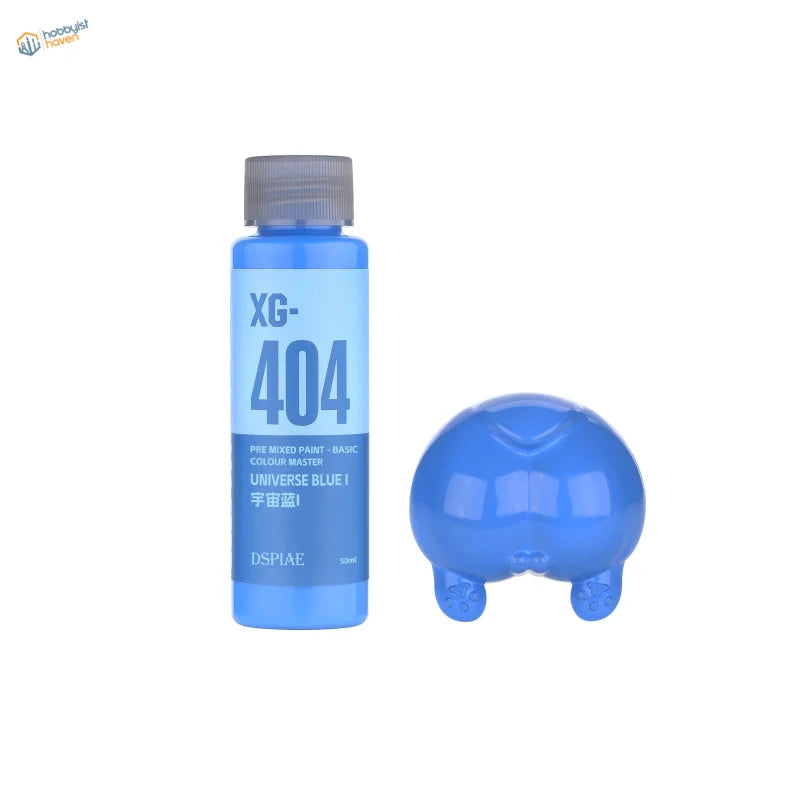 DSPIAE 50ml Universe Blue pre-mixed acrylic paint bottle with turtle cap