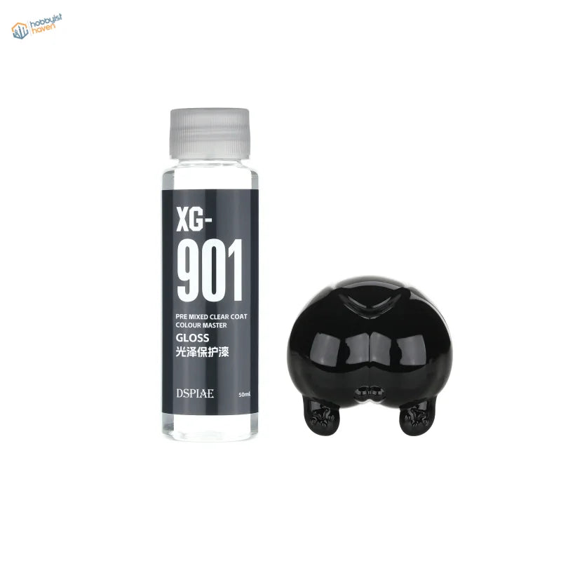 DSPIAE 50ml acrylic varnish in black glossy ceramic pig container