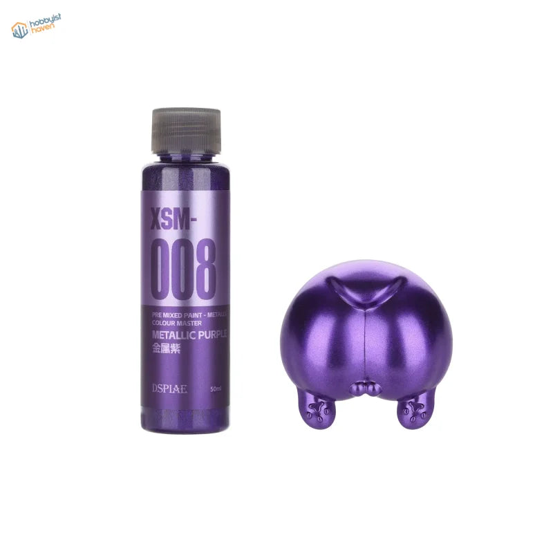 DSPIAE 50ml pre-mixed metallic paint xsm-008 in purple piggy bank bottle