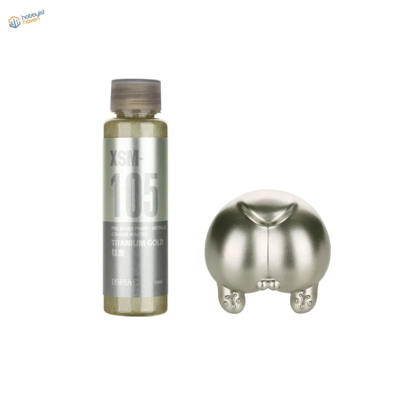 DSPIAE 50ml pre-mixed metallic paints in silver pig-shaped container