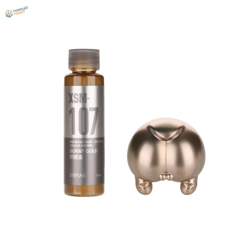 DSPIAE pre-mixed metallic paint in glossy pig-shaped dispenser