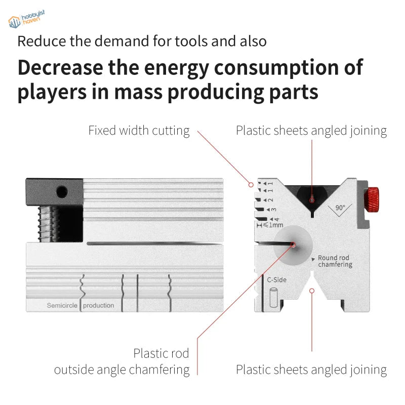 DSPIAE 9-in-1 multi-purpose processing assistance with silver chamfering tool