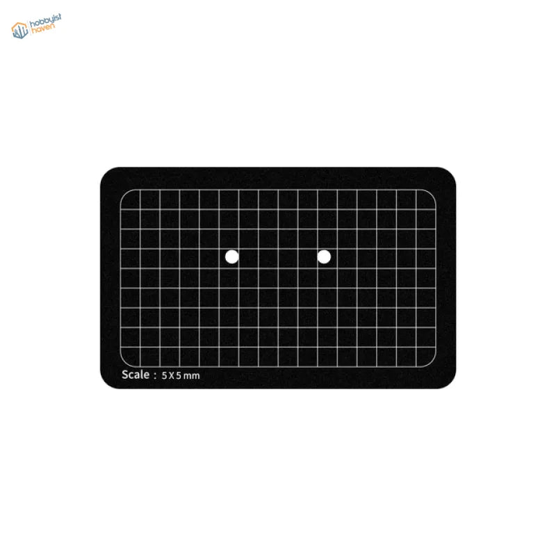 DSPIAE angle cutting station black grid mat with 5x5 mm scale markers