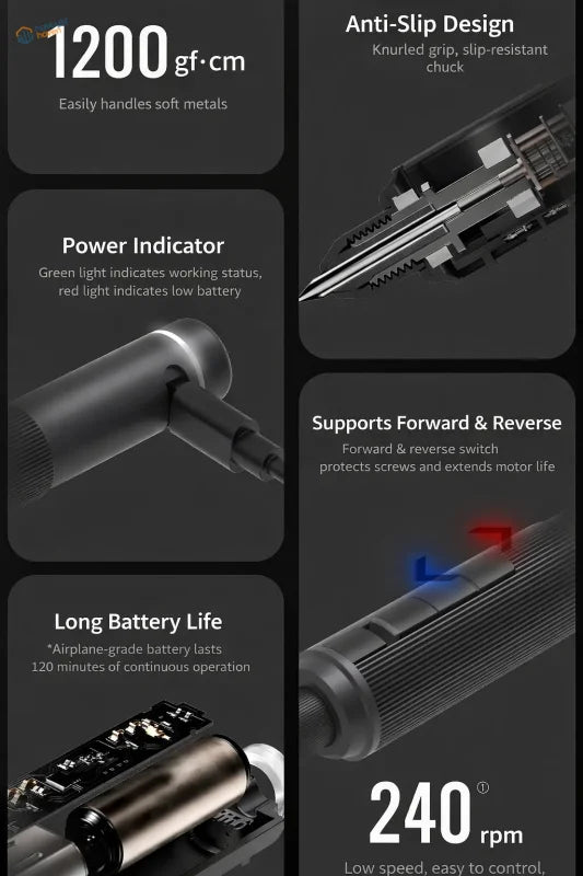 DSPIAE AT-ED Orbit electric hand drill with black silver knurled grip