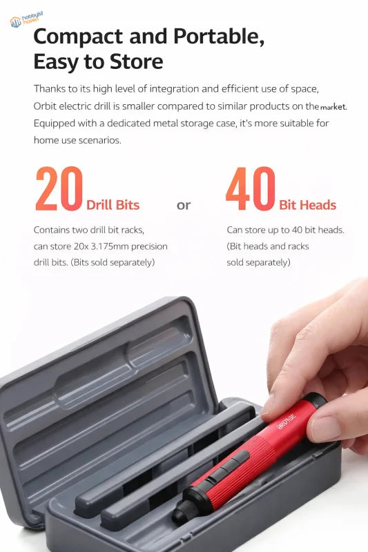 DSPIAE AT-ED orbit electric hand drill in gray case