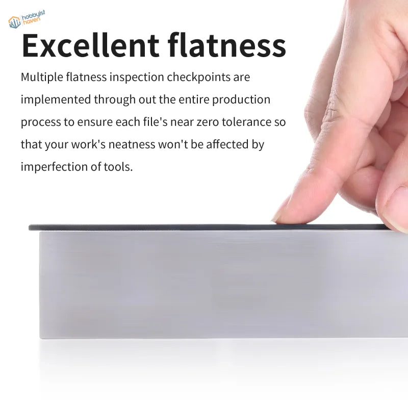 DSPIAE AT-FX DLC coated stainless steel file with smooth flat surface
