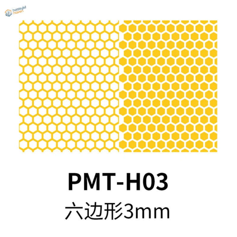 DSPIAE digital camouflage masking stencils with yellow 3mm hex mesh