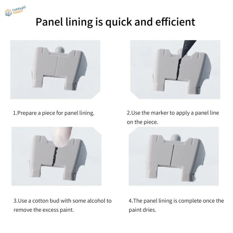 Dspiae eco gray plastic panel lining tool for acrylic pens