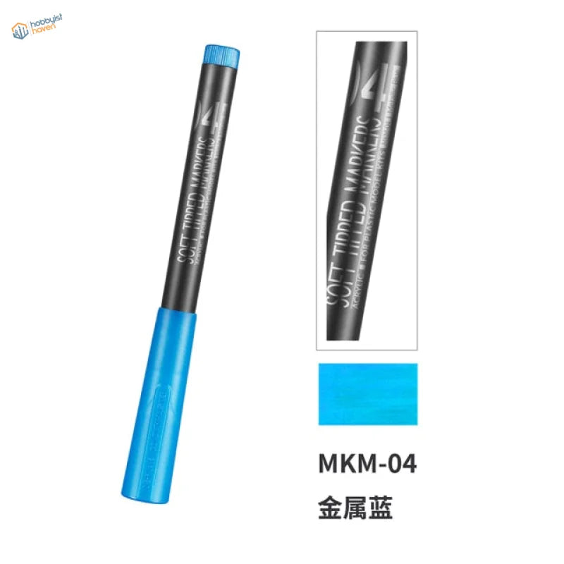Dspiae eco acrylic pens MKM-04 blue tipped marker for scale modeling tools