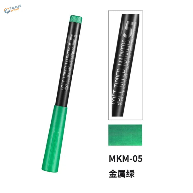 DSPIAE Eco green metallic-tipped acrylic pen for scale modeling tools