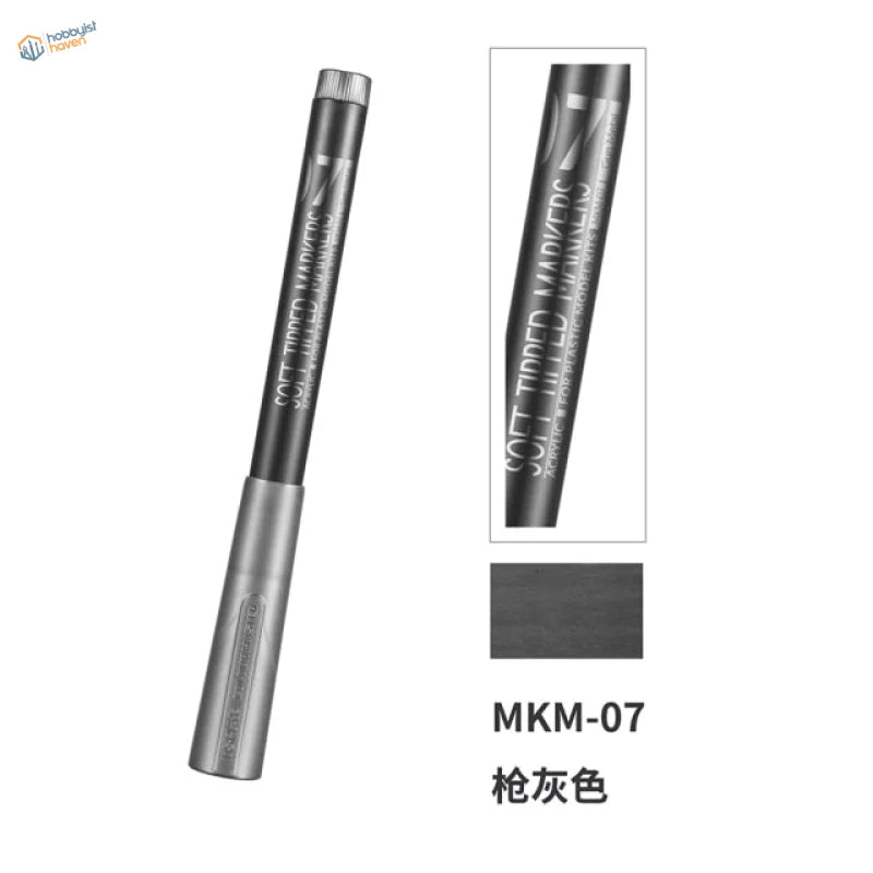 DSPIAE Eco acrylic pens MKM-07 gunmetal gray soft-tipped scale modeling tool