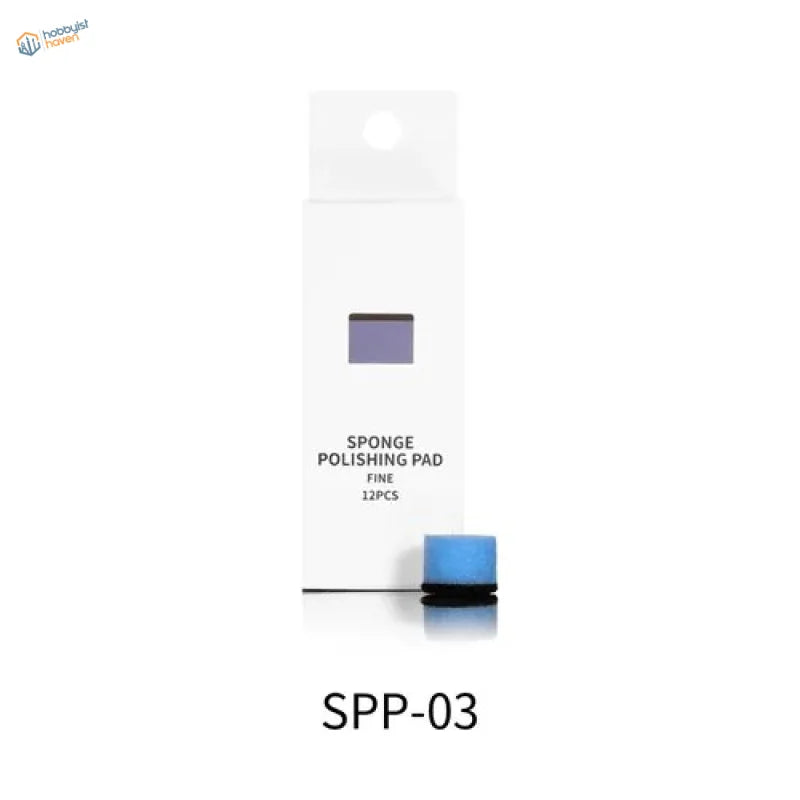 DSPIAE polishing sponges: blue fine sponge pad in white 12pcs package