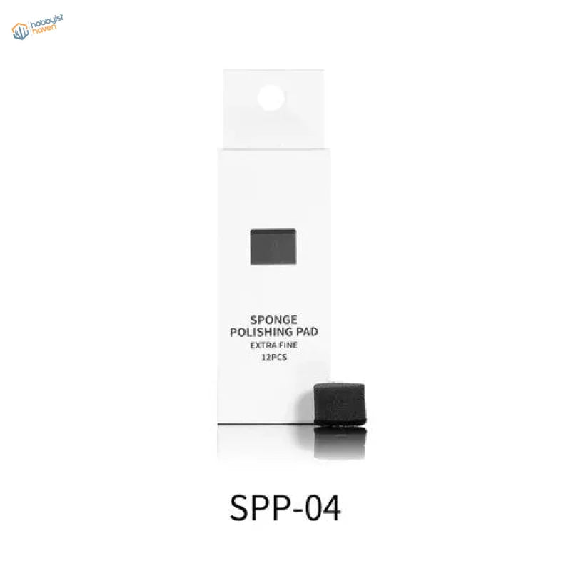 DSPIAE polishing sponges SPP-04: 12 extra fine black pads in white pack