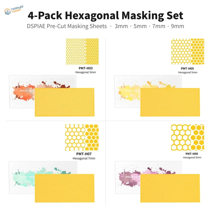 DSPIAE Vorgefertigte hexagonale Maskierblätter