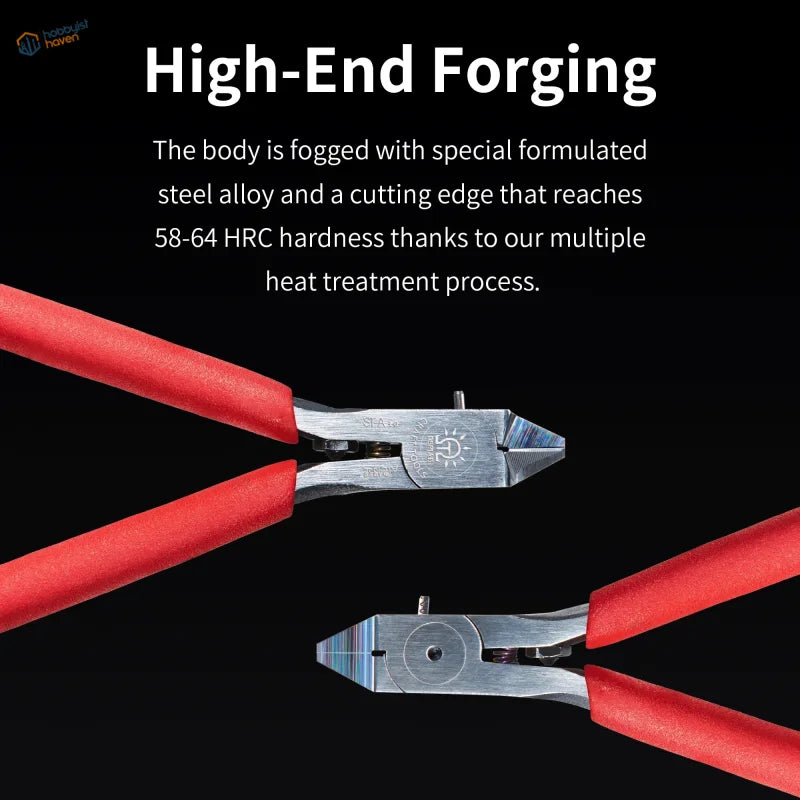 DSPIAE Professional Single Blade Nipper Set with red-handled precision cutters