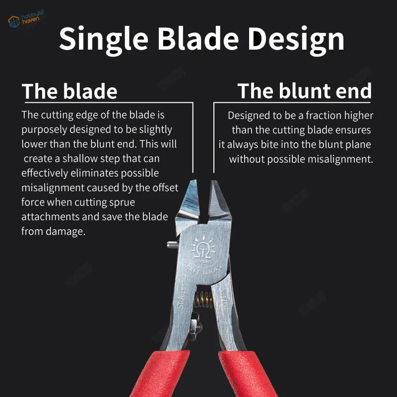 DSPIAE Professional Single Blade Nipper Set with silver and red handles