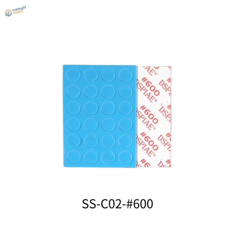 DSPIAE sanding disks blue silicone adhesive pad with suction cups back