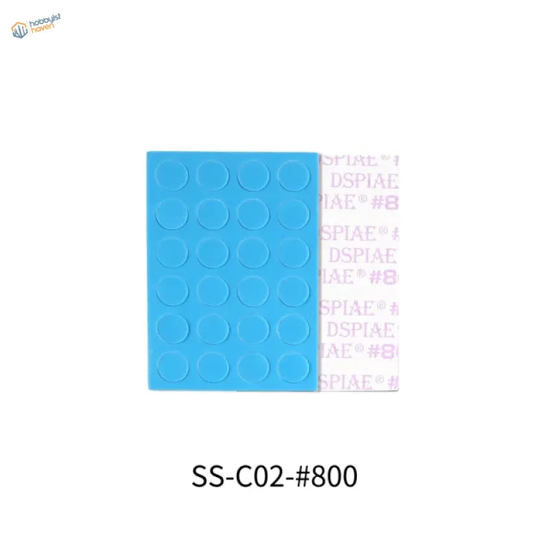 DSPIAE sanding disks blue silicone adhesive pad with grid suction cups