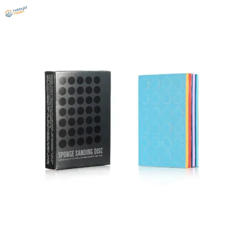 DSPIAE self-adhesive sanding disks in colorful pads for scale modeling