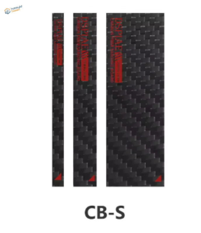 DSPIAE carbon fiber sanding plates with black strips and red logo