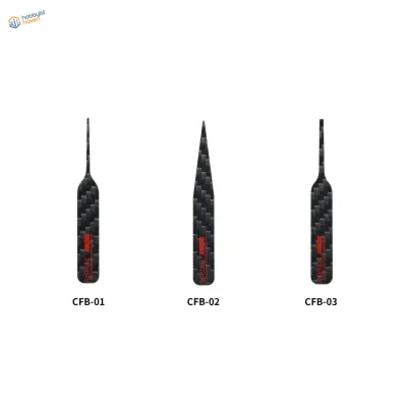 DSPIAE carbon fiber sanding plates CFB-01, CFB-02, CFB-03 with red accents
