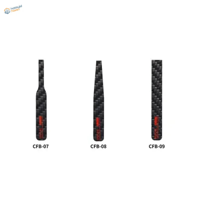 DSPIAE carbon fiber sanding plates CFB-07, CFB-08, CFB-09 with red logo