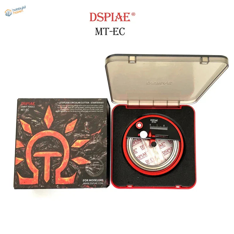 DSPIAE stepless circular cutter MT-EC red black in open case