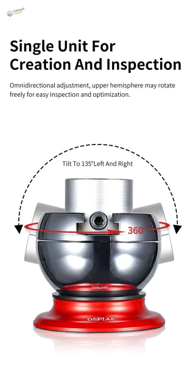 DSPIAE Universal Spherical Vise red silver 360-degree camera